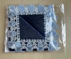 近沢レース　タオルハンカチ　 アイムドラえもん　ネイビー