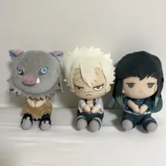 鬼滅の刃　でっかいぽふっとぬいぐるみ　3体