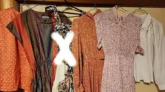 昭和レトロ　ワンピース、カットシャツ、ブラウスまとめ売り