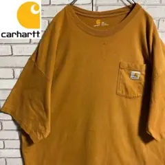 90s 古着 カーハート 2XL ロゴタグ ポケット ビッグシルエット ゆるだぼ