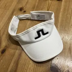 J.LINDEBERG  ジェイリンドバーグ　ホワイト バイザー フリーサイズ