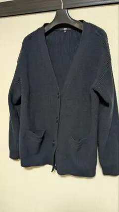 UNIQLO ダークブルー カーディガン Lサイズ