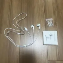 ホワイト 有線イヤホン USB接続