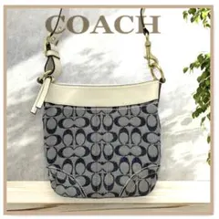 COACH コーチ ショルダーバッグ シグネチャー キャンバスF10402デニム
