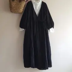 新品　SM2⭐総刺繍カシュクールワンピース