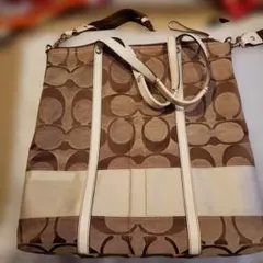 美品　Coach トートバッグ ブラウン/ベージュ