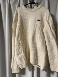 LACOSTE ケーブルニットセーター
