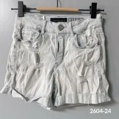 AEROPOSTALE ハイウエスト デニム ショートパンツ ダメージ加工 00