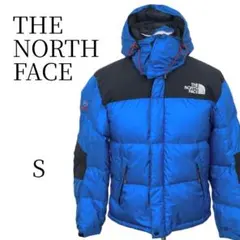 THE NORTH FACE ブルー×ブラック ダウンジャケット S