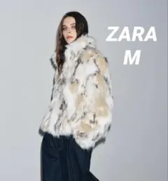 ZARA ザラ ZW COLLECTION フェイクファー ショートコート M