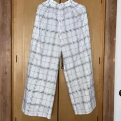 ❤️【LEPSIM 】ワイドパンツ✤裏地付き✤ウエストゴム＆紐✤大きいサイズL❤️