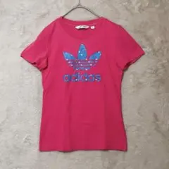 adidas♡レディース トレフォイル ビッグロゴT ピンク S