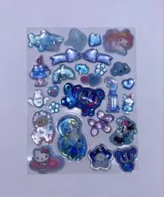 【匿名発送】50おすそわけ ブルー　ボンボンドロップシールなど　エンジェルブルー