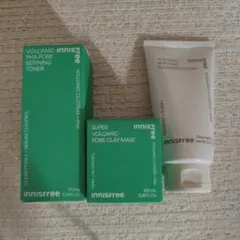 イニスフリー ボルカニック　化粧水　クレイマスク　洗顔