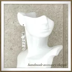 No.1635 ハンドメイドピアス　ハンドメイドイヤリング　ハートのピアス