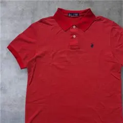 BEVERLY HILLS POLO CLUB ポロシャツ M レッド 赤