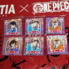 名探偵コナン連載30周年記念カフェ　ラメステッカーB　警視庁捜査一課セット