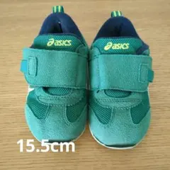asics スニーカー 15.5cm 緑/白/青