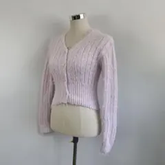 ⭐︎GRL⭐︎秋冬⭐︎ショート丈⭐︎シャギーニットカーディガンF【美品】b71