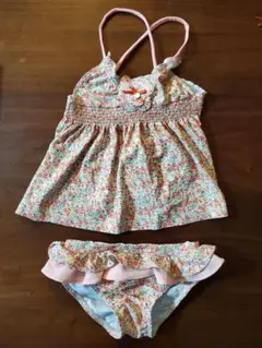 Momasong 女の子 花柄セパレート水着 サイズ05