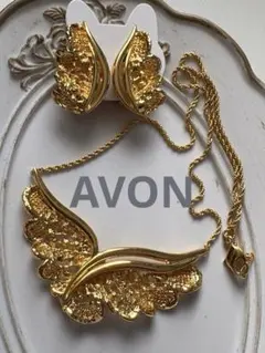 AVON ネックレス　イヤリング　セット　ヴィンテージ