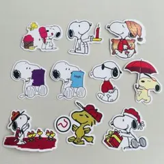 スヌーピー　SNOOPY　ステッカー　シール　10枚　かわいい　防水タイプ⑤