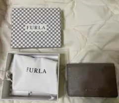 FURLA グレー 名刺入れ カードケース 箱あり 値下げ交渉可！⭕️