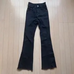 SHEIN ブラック ブーツカットデニム