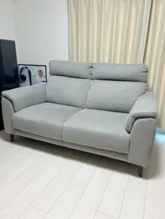 【値下げ交渉可❗️】3人掛けソファ 布張りタイプ ターコイズブルー(Nポケット) 値下げ交渉可❗️】3人掛けソファ 布張りタイプ ターコイズブルー(N