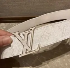 Louis Vuitton モノグラム ベルト ホワイト【希少】 正規品 2026年最新】LOUIS VUITTON カラー：ホワイト系 メンズ ベルトの人気