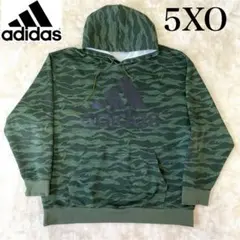 adidas ✨大きいサイズ✨ パーカー 迷彩 カモフラ デカロゴ 5XO