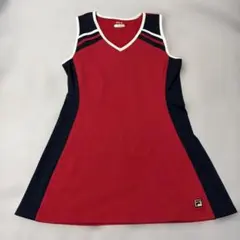 FILA テニス ワンピース レッド ネイビーのサムネイル