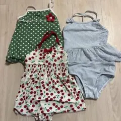 女の子用水着セット（4点）