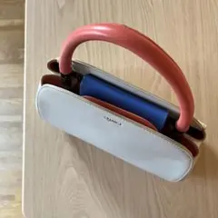 アニエス・ベー　ハンドバッグ　レディース　ホワイト　オレンジ ブルー