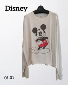 Disneyミッキーマウス長袖トップスロンT海外古着オーバーサイズ/ヴィンテージ