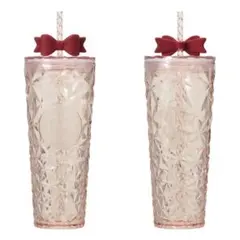 スターバックス　ホリデー2025コールドカップタンブラーリボン710ml