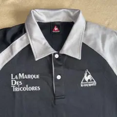 le coq sportif ポロシャツ 黒/白