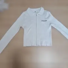 値下げ！INGNI ホワイト ジッパー付きショート丈 トップス　MSize