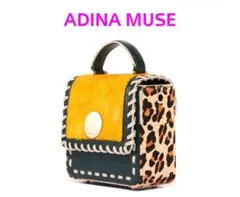 ADINA MUSE 両用美品イエローコーデュロイショルダーバッグ 