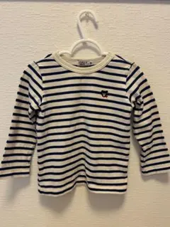 ミキハウスDOUBLE.B ストライプTシャツ 100