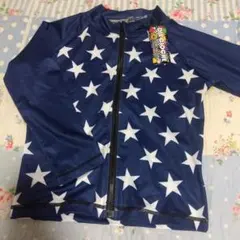 ネイビー 星柄 ラッシュガード 100cm