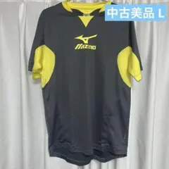 ◇中古美品 MIZUNO サッカーシャツ Lサイズ　グレーのサムネイル