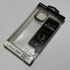 LEPLUS iPhone13用 フロストホワイト 耐衝撃ハーフクリアケース