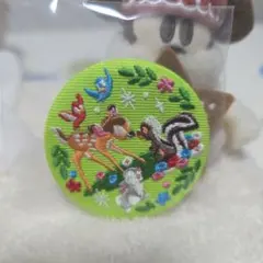 ディズニー 刺繍缶バッジ バンビ