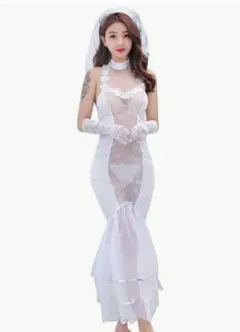 コスプレ ウェディングドレス 花嫁 セクシーランジェリー 勝負下着