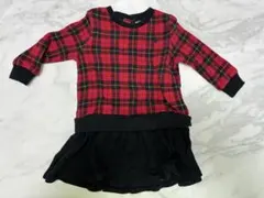 【Ralph Lauren】チェック柄ワンピース 12M【ラルフローレン】