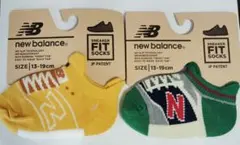 new balance スニーカーソックス 13-19cm 2足