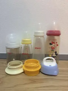 まとめ売り Pigeon 哺乳瓶セット ミッキーマウスデザイン