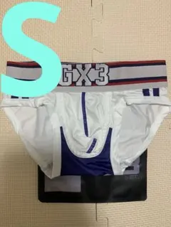 GX3ジーバイスリーgx3【Ｓ】ラガーブリーフビキニボクサーホワイトEGDEのサムネイル