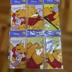 【美品】くまのプーさん タオルハンカチ 6枚セット Disneyのサムネイル